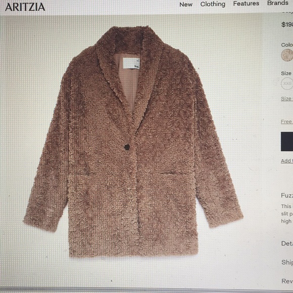 Aritzia wilfred free plush jacket - Picture 5 of 8